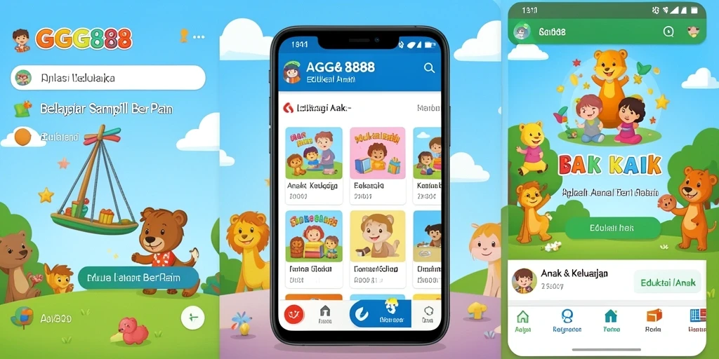 Antarmuka GGG888 yang ramah anak untuk belajar sambil bermain.