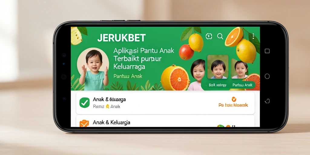 Antarmuka JERUKBET yang ramah anak dan memudahkan pemantauan aktivitas.