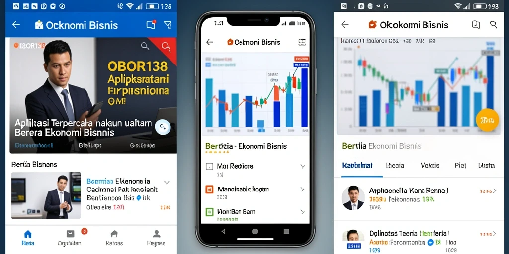Antarmuka aplikasi OBOR138 menampilkan berita ekonomi yang informatif.