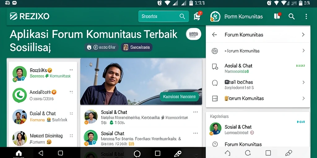 Tampilan antarmuka REZIXO yang modern dan user-friendly.
