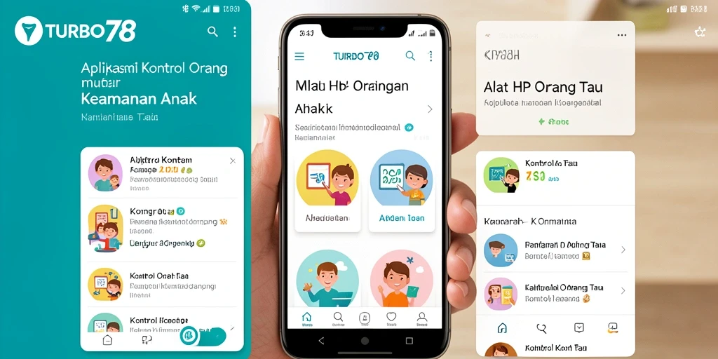Antarmuka aplikasi Kontrol Orang Tua TURBO78 yang intuitif dan ramah pengguna.