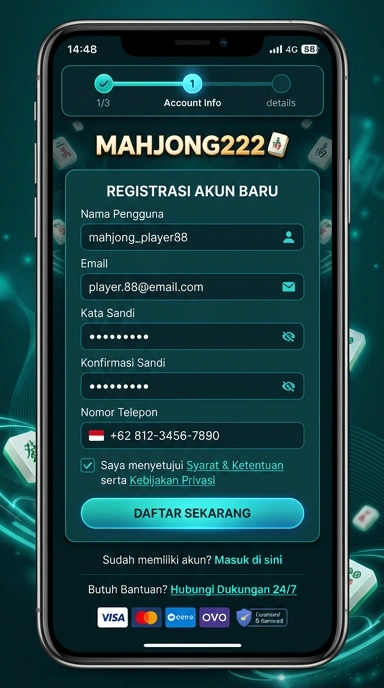 Panduan Registrasi Akun Baru Mahjong222 untuk Android