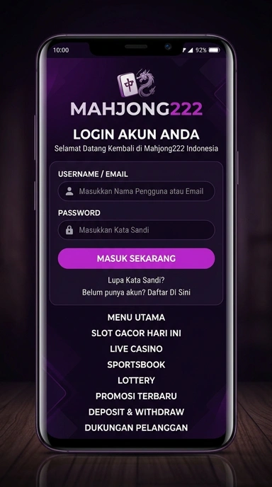 Masuk Akun Mahjong222 - Cara Login yang Mudah